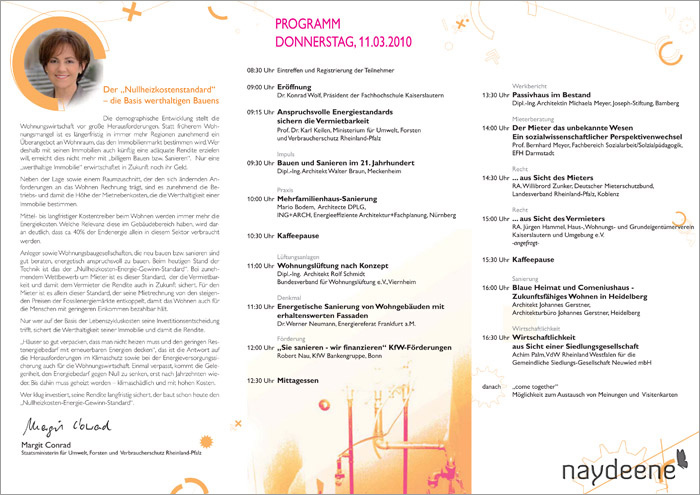 Programmflyer Rückseite