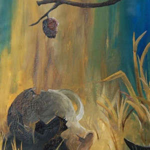 Wüste - Acryl auf Leinwand