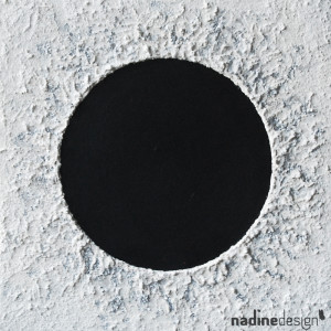 The Hole – Acryl, Strukturpaste & Schlagmetall