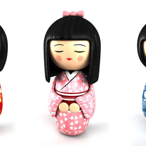 Kokeshi - 3D-Modell
